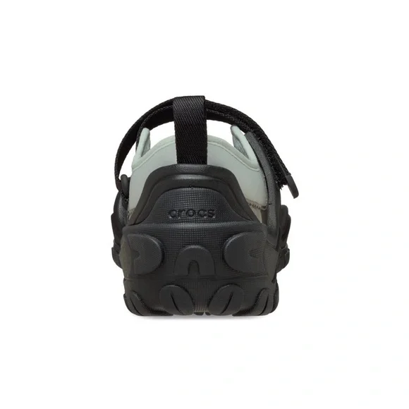 CROCS EXP Terre Mary Jane Ballet Sneaker in Black / Silver Metallic Blue, Size 9 - Picture 5 of 11